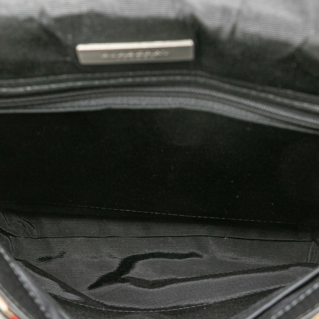 Burberry Nova Check Trimmed Leather Crossbody - 4