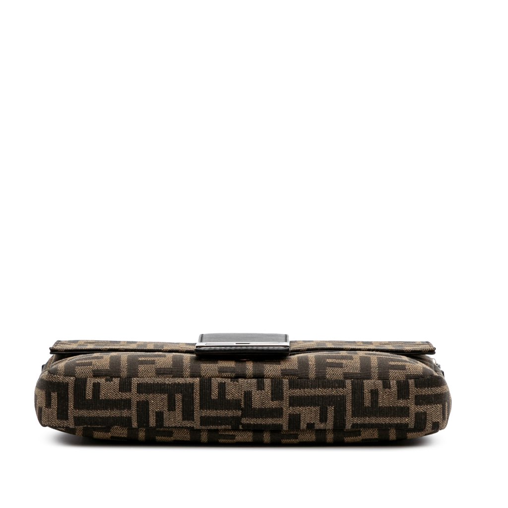 Fendi Zucca Canvas Convertible Baguette Satchel - Image 6