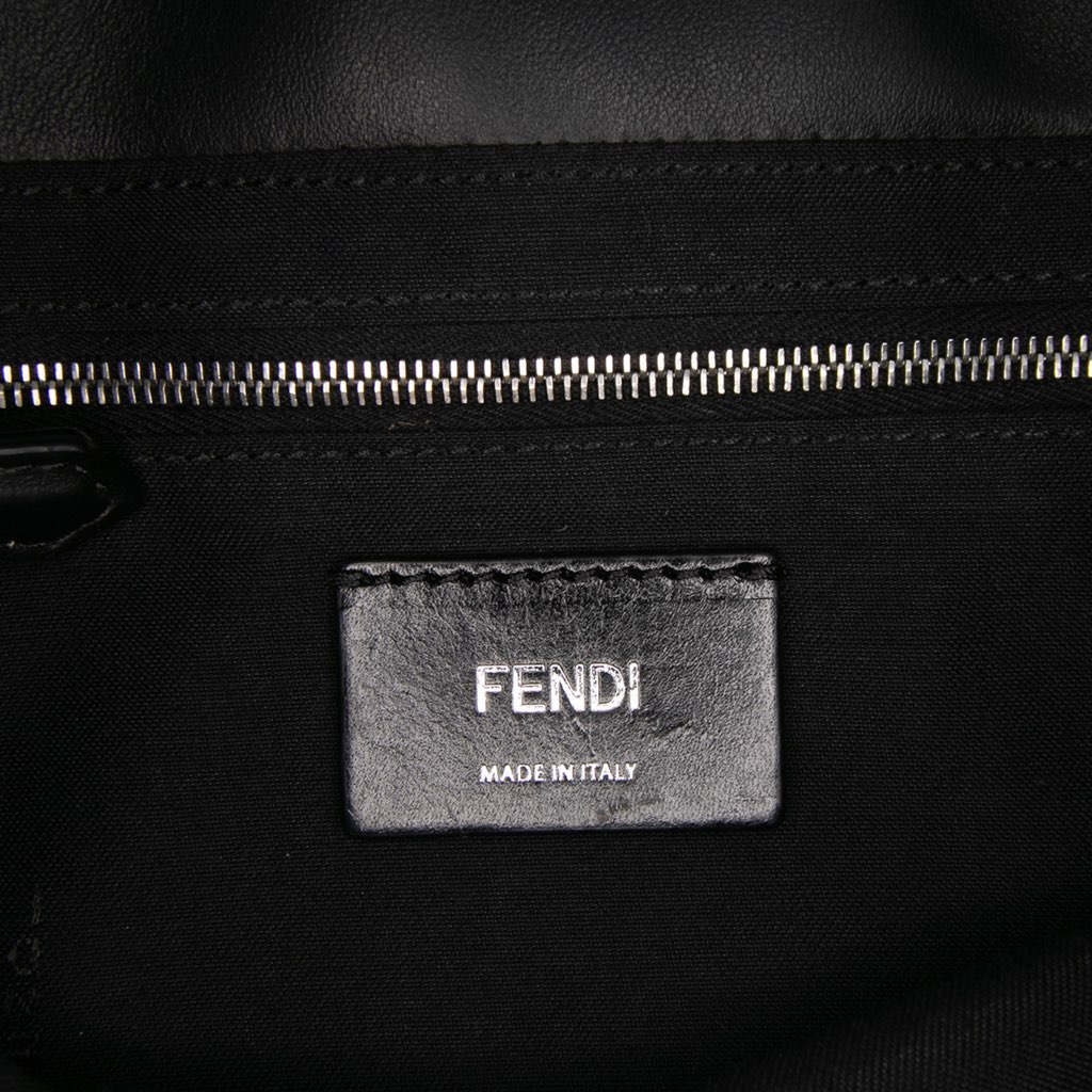 Fendi Zucca Canvas Convertible Baguette Satchel - Side view