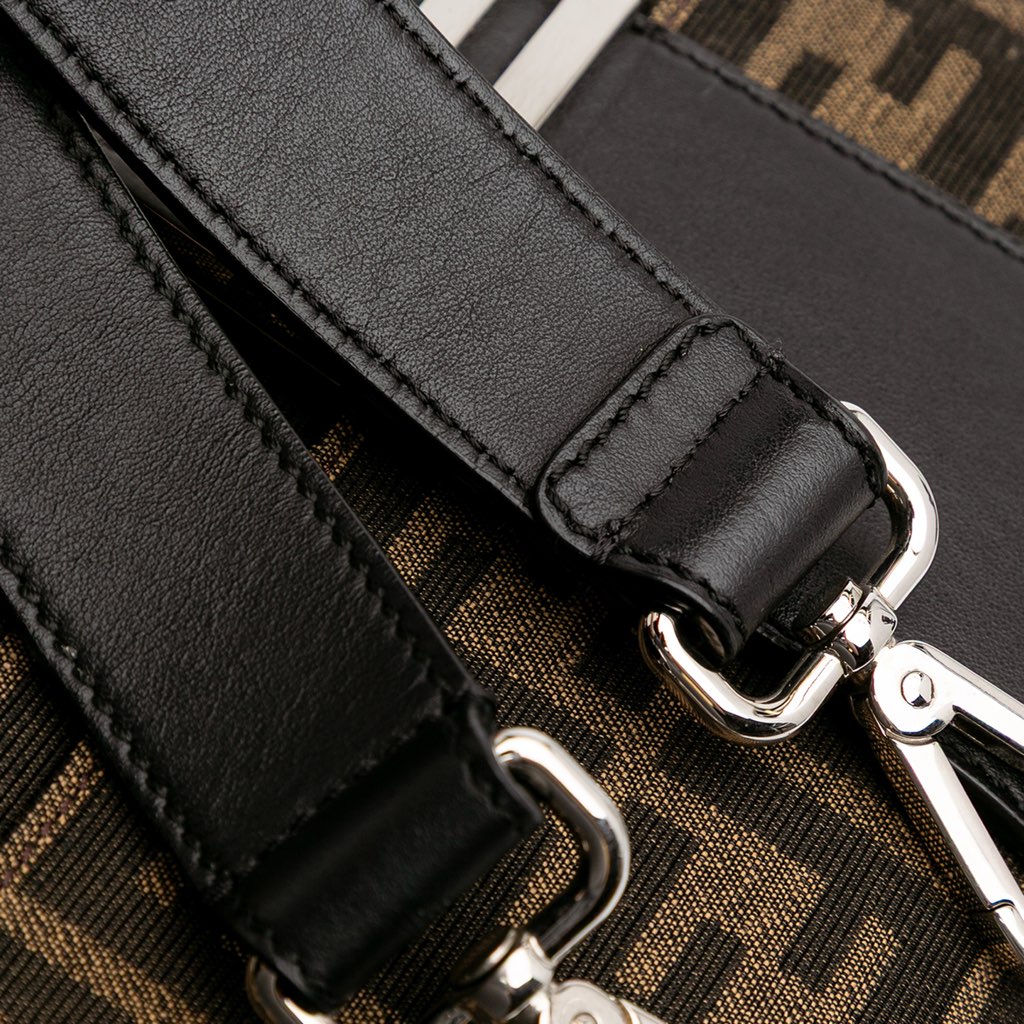 Fendi Zucca Canvas Convertible Baguette Satchel - Image 11