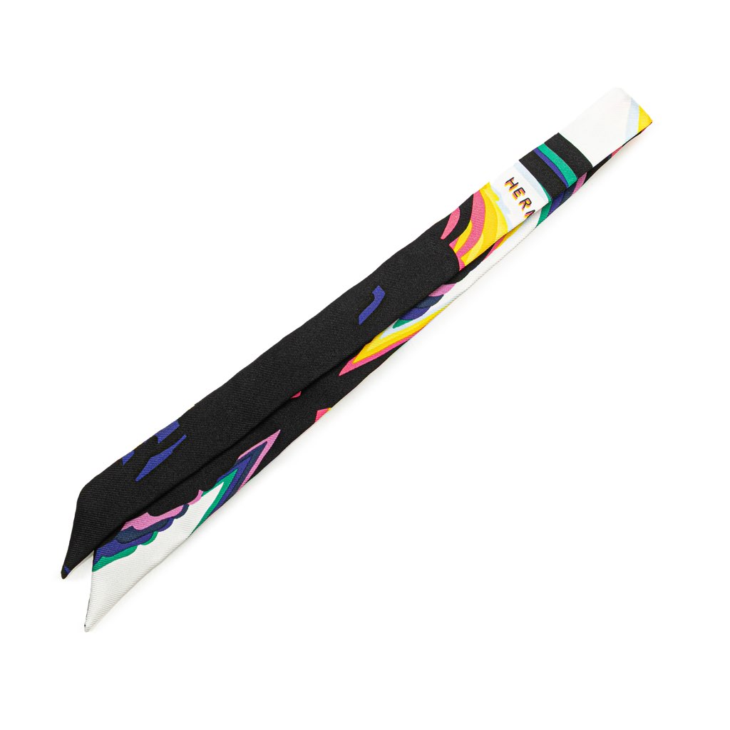 Hermès Brides De Gala Shadow Silk Twilly Scarf