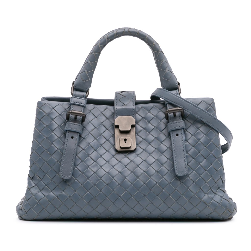 Bottega Veneta Mini Nappa Intrecciato Roma Satchel