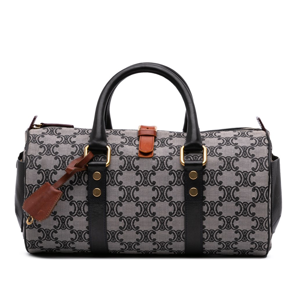 Celine Macadam Canvas Boston Bag