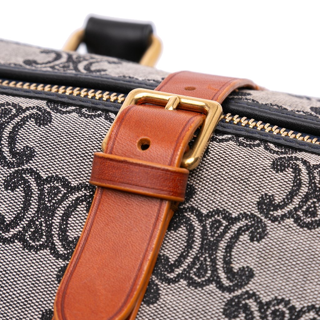 Celine Macadam Canvas Boston Bag - Image 11