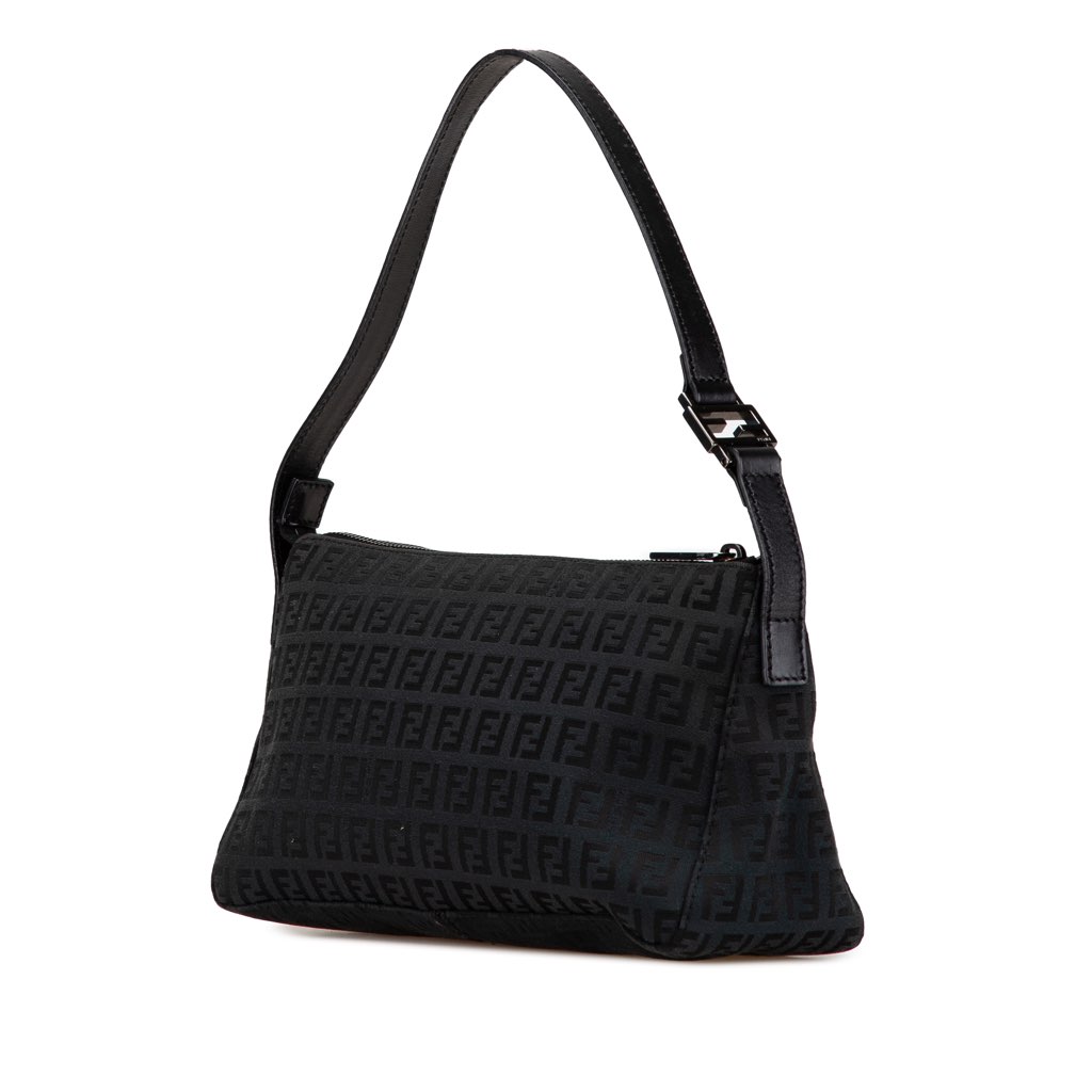 Fendi Zucchino Canvas Shoulder Bag - 2