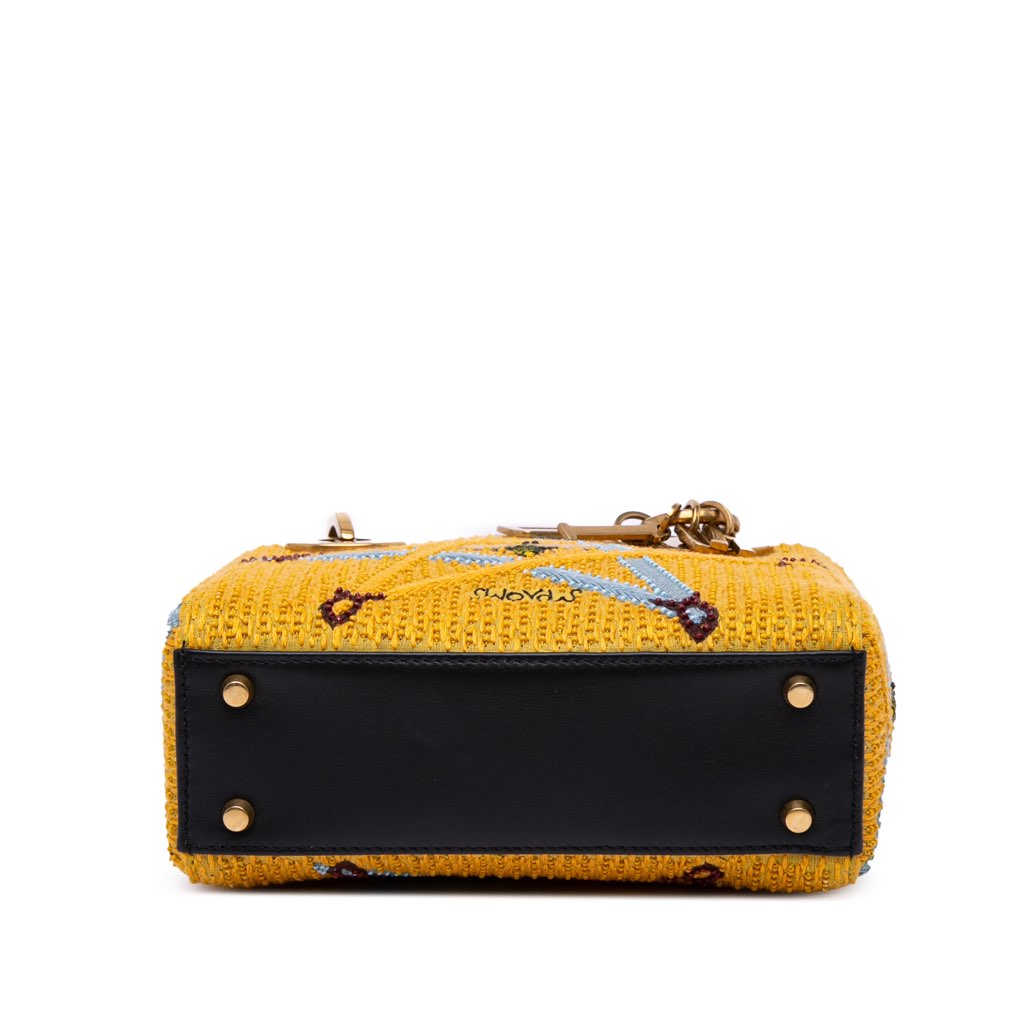 Dior Mini Embroidered Canvas Swords Lady Dior - Image 6