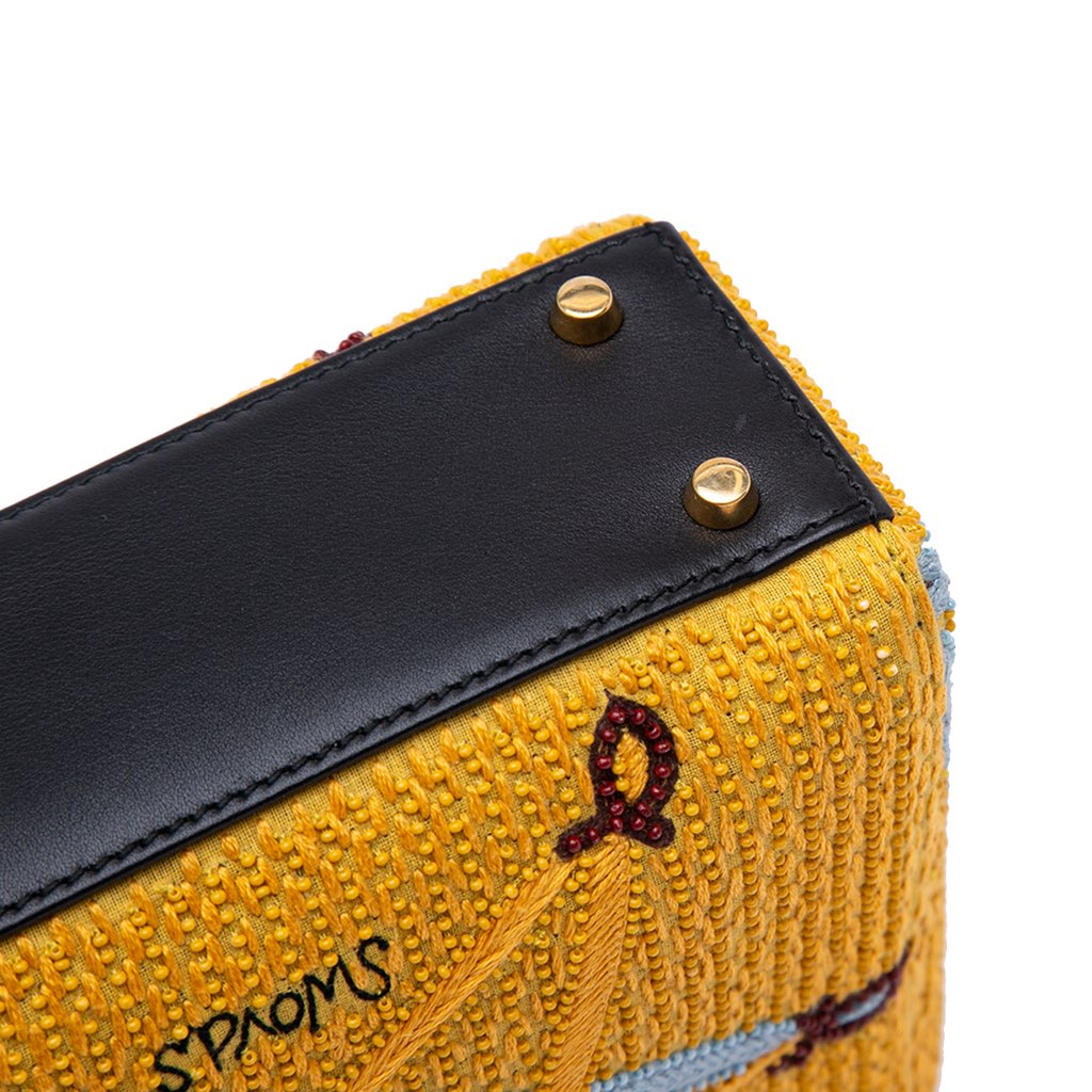 Dior Mini Embroidered Canvas Swords Lady Dior - Image 10