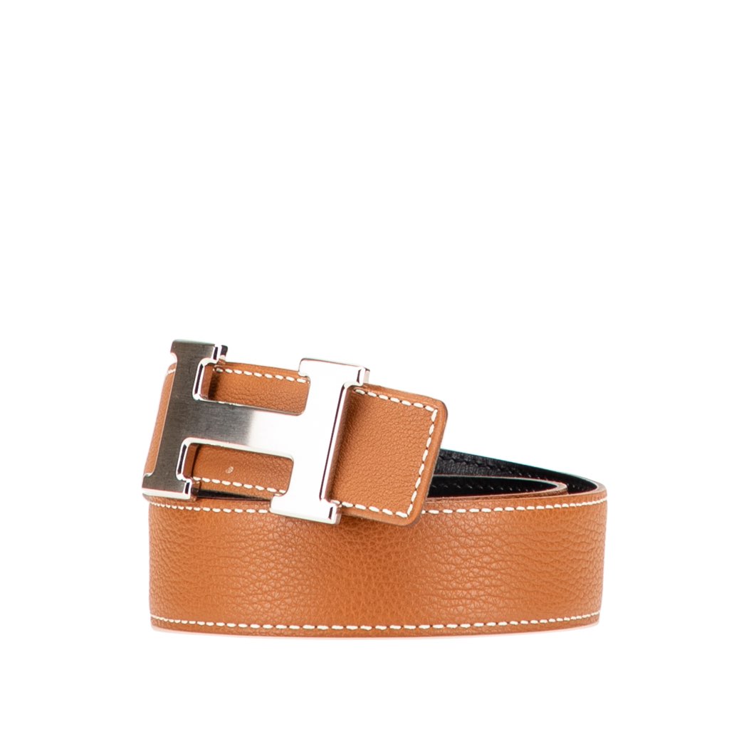 Hermès Leather Constance H Reversible Belt - 2