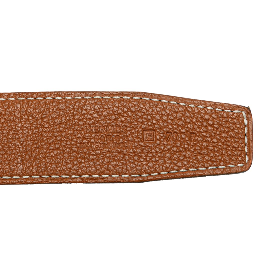 Hermès Leather Constance H Reversible Belt - 4