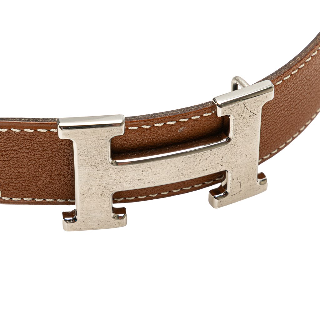 Hermès Leather Constance H Reversible Belt - 5