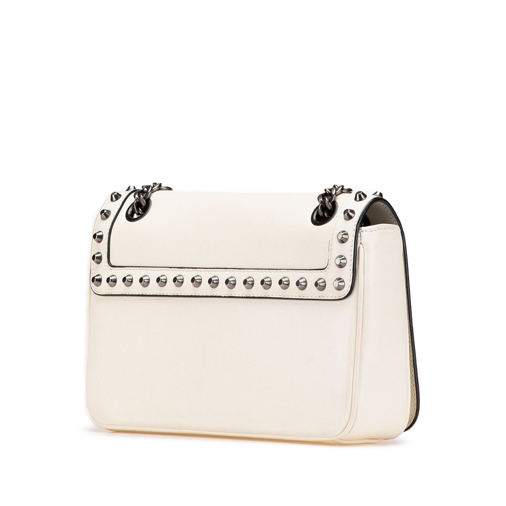 Prada Glace Calfskin Studded Crossbody - 2