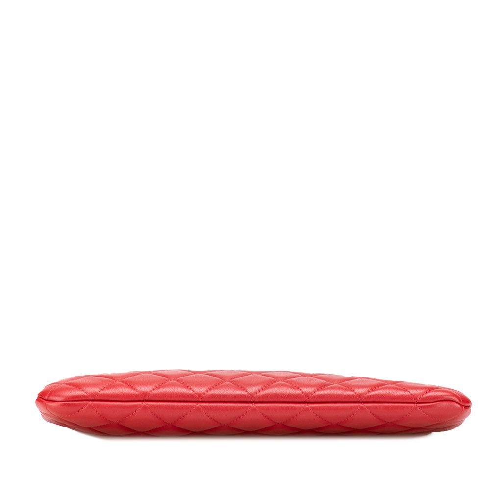 Chanel Medium Quilted Lambskin O Case Clutch - Image 6