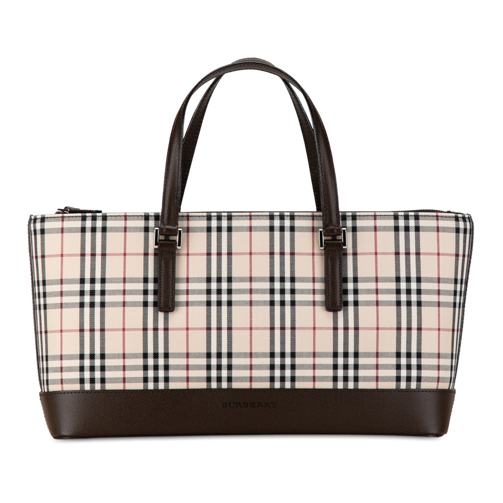 Burberry House Check Canvas Handbag