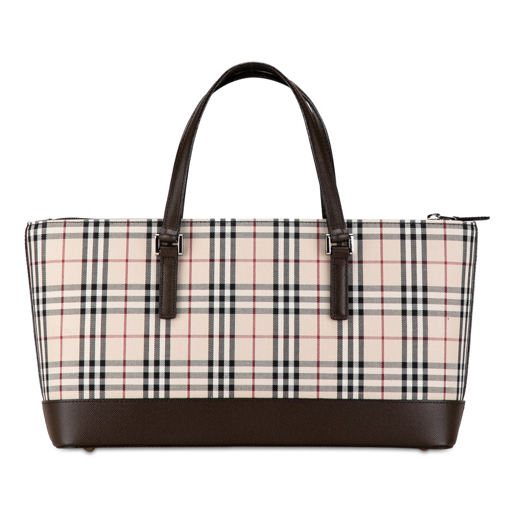 Burberry House Check Canvas Handbag - 3