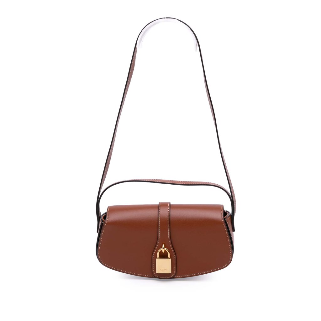 Celine Smooth Calfskin Tabou Clutch on Strap