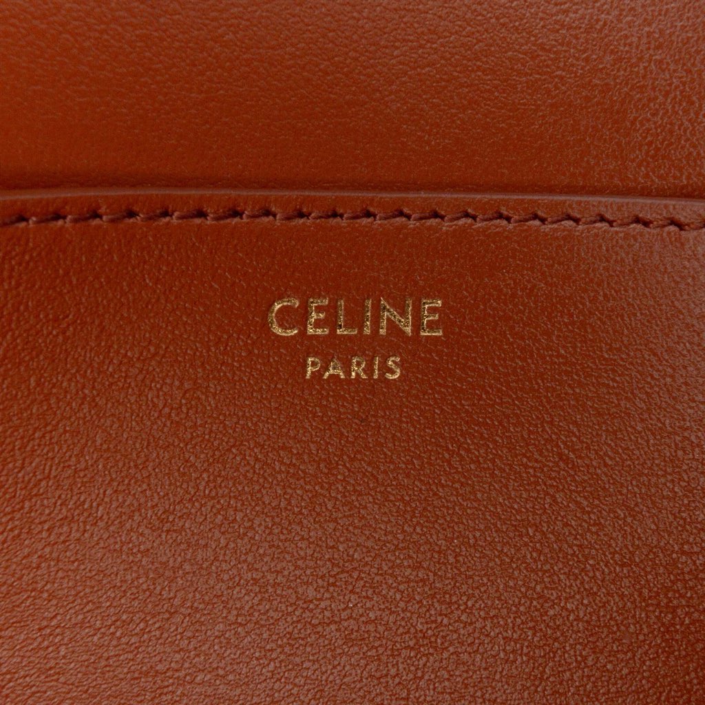 Celine Smooth Calfskin Tabou Clutch on Strap - Side view