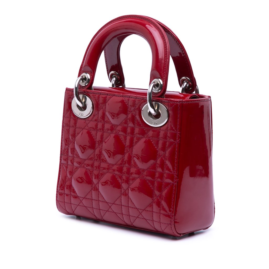 Dior Mini Patent Cannage Lady Dior - 2