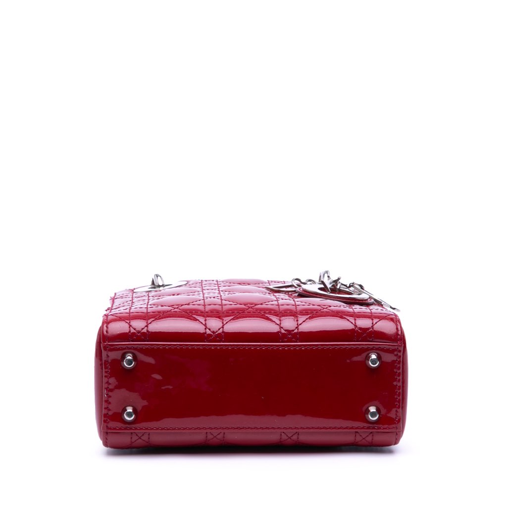 Dior Mini Patent Cannage Lady Dior - 3