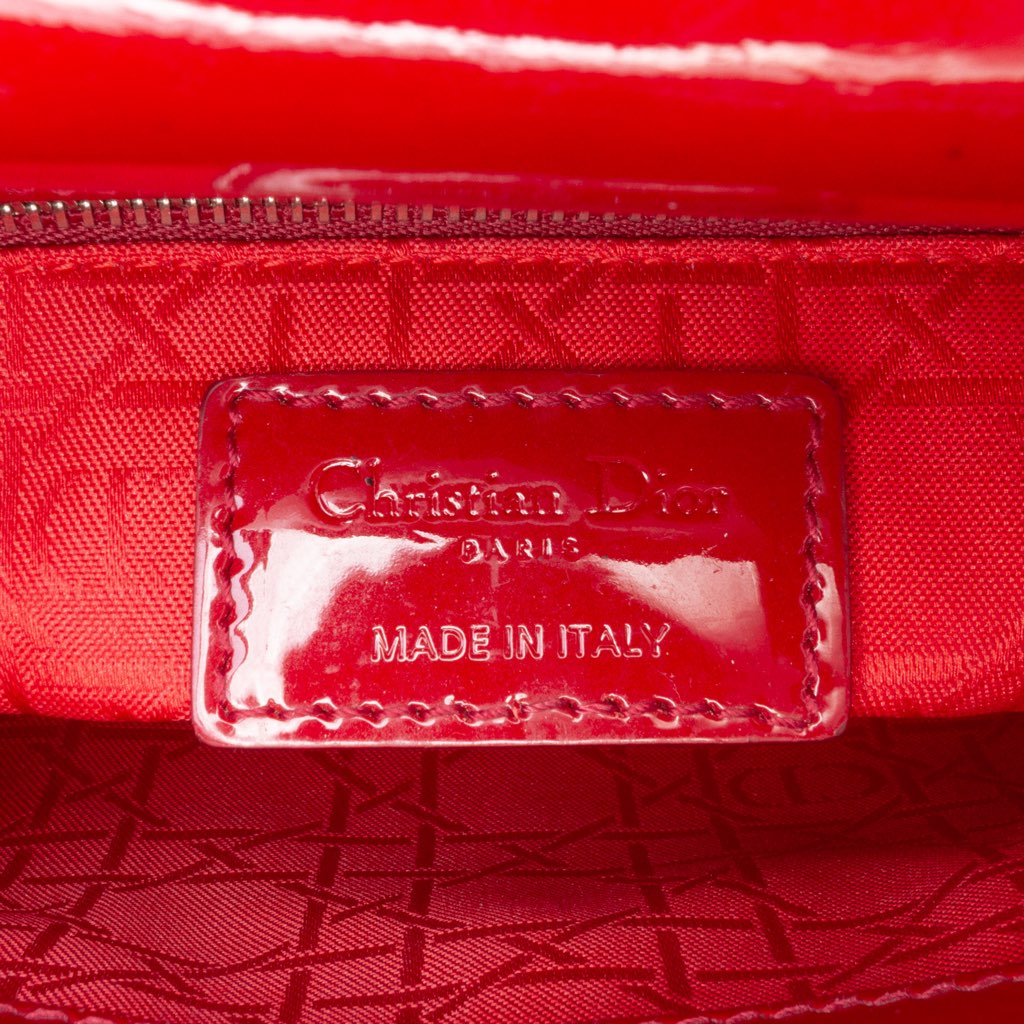 Dior Mini Patent Cannage Lady Dior - 5