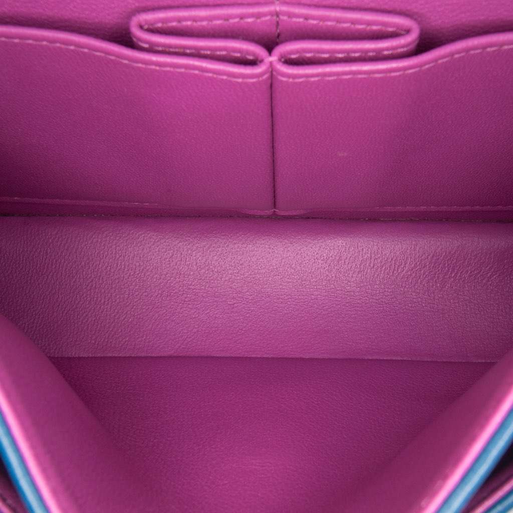 Chanel Small Classic Lambskin Rainbow Double Flap - 4