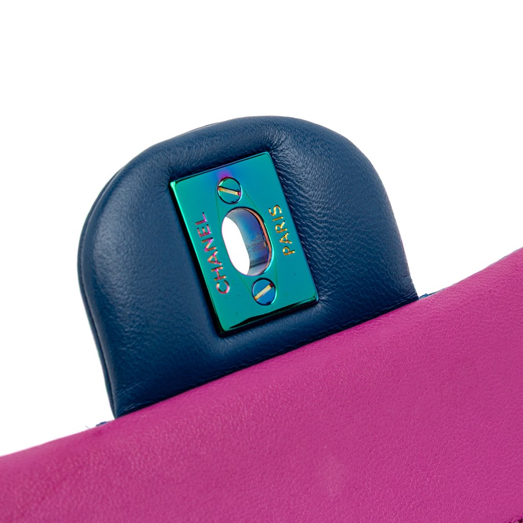 Chanel Small Classic Lambskin Rainbow Double Flap - Detail 2