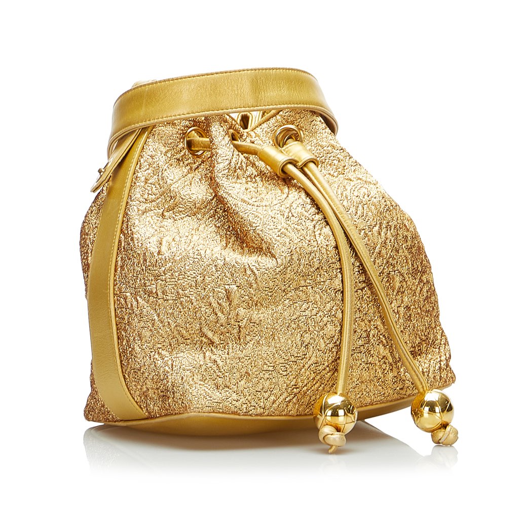 Chanel Brocade Bucket Bag - 2