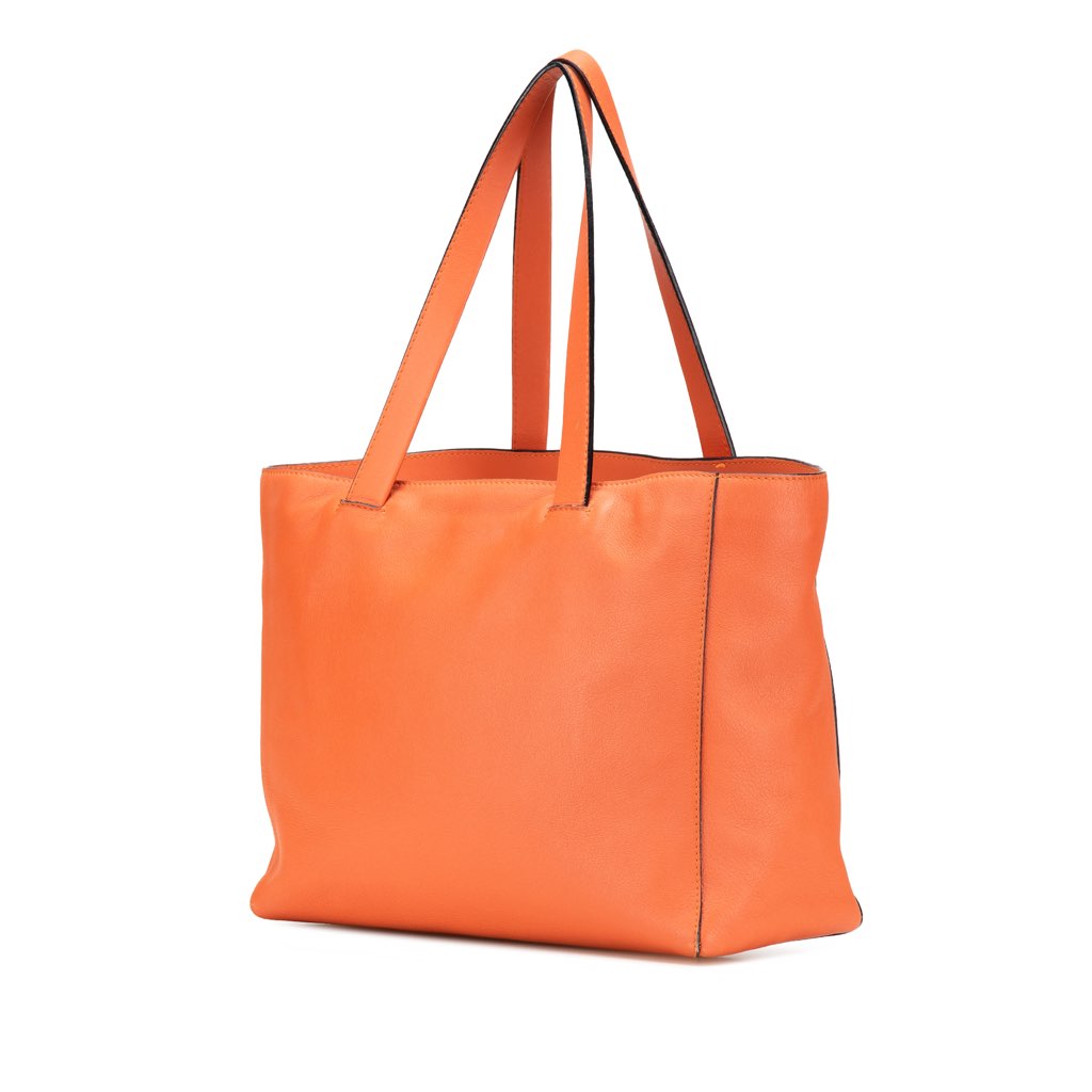 Loewe Anagram Leather East West Tote - Back view