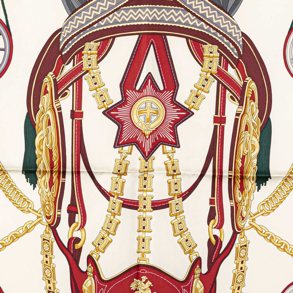 Hermès Stately Wheels Silk Scarf - 5