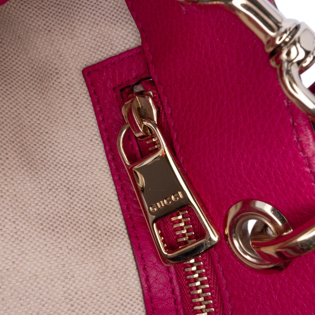 Gucci Medium Calfskin Bamboo Shopper Satchel - Detail 2