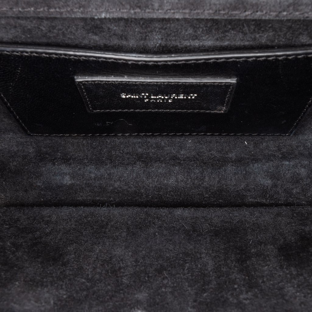 Saint Laurent Mini Croc Embossed Kate Tassel Crossbody - 4