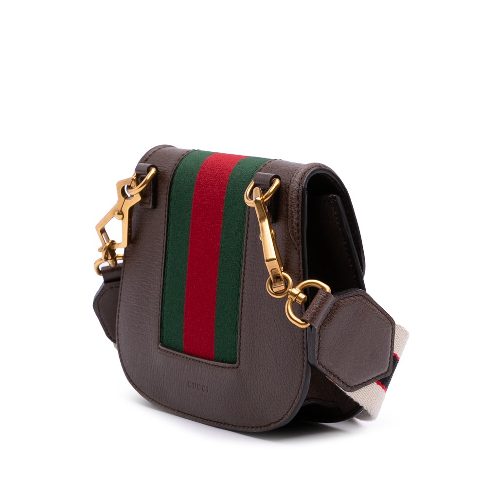 Gucci Small Linea Totem Crystal Heart Crossbody - Back view