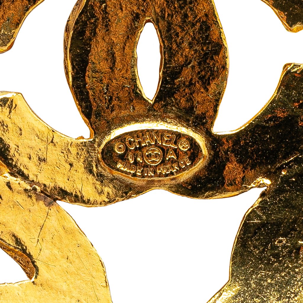 Chanel Gold Plated Triple CC Pendant Necklace - 3