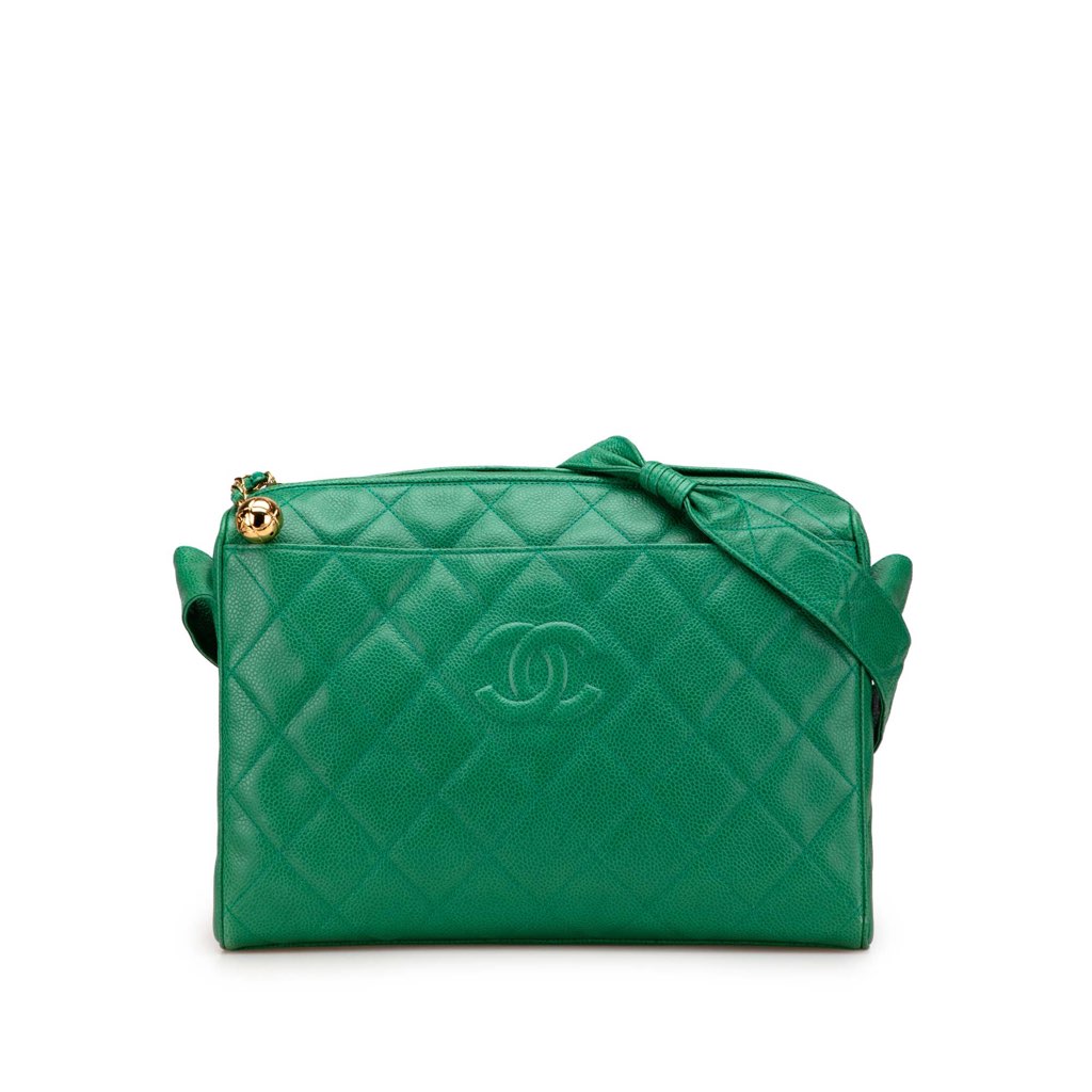 Chanel CC Quilted Caviar Camera Bag