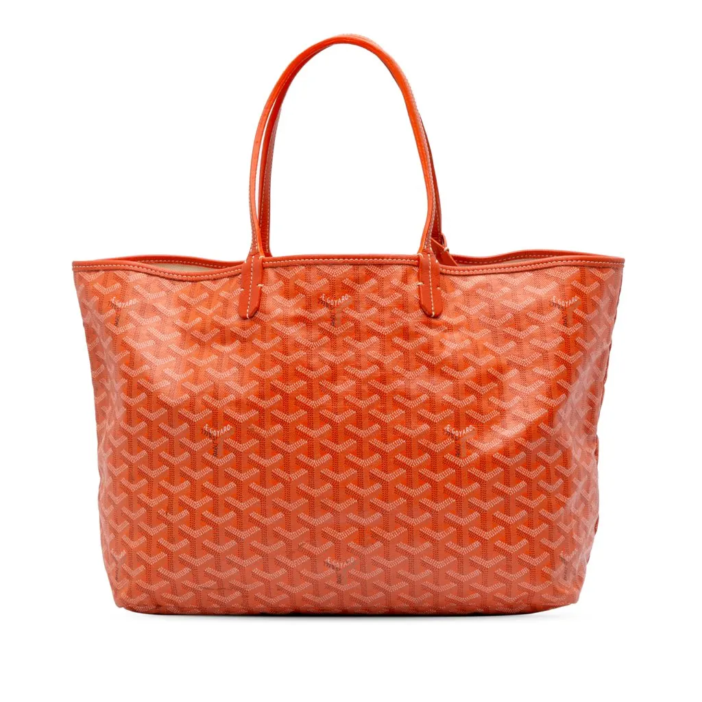 Goyard Goyardine Saint Louis PM Orange Canvas Good - Front View