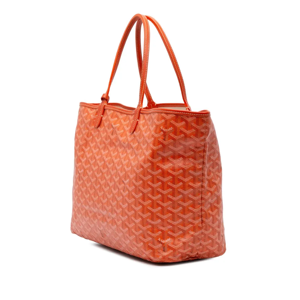 Goyard Goyardine Saint Louis PM Orange Canvas Good - Back View