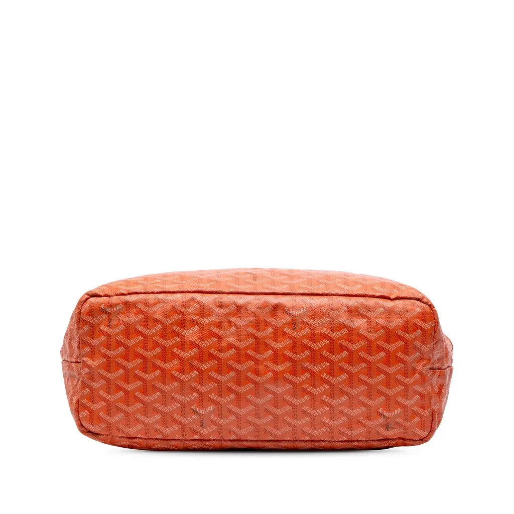 Goyard Goyardine Saint Louis PM Orange Canvas Good - Inside View