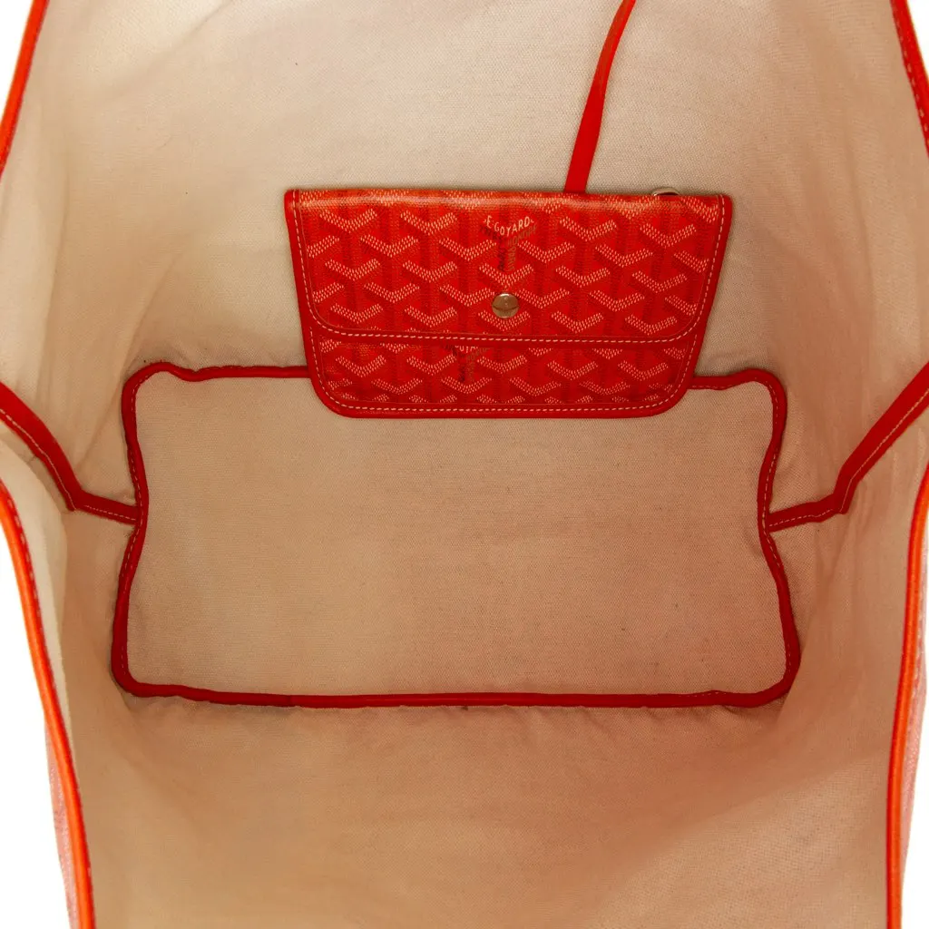 Goyard Goyardine Saint Louis PM Orange Canvas Good - Model View