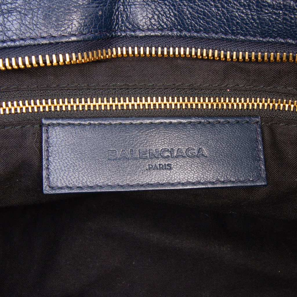 Balenciaga Goatskin Motocross Classic Metallic Edge Part Time Satchel - 5