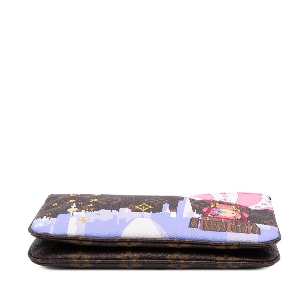 Louis Vuitton Monogram Double Zip Pochette Illustre Vivienne Shanghai - 3