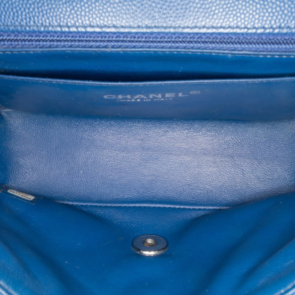 Chanel Mini Rectangular Classic Chevron Caviar Single Flap - 4