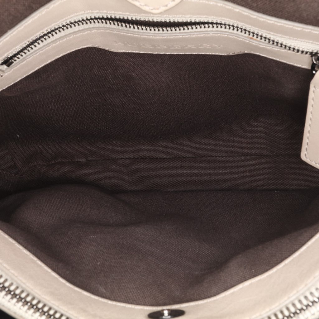 Burberry Smoke Check Coated Canvas Northfield Satchel - 5