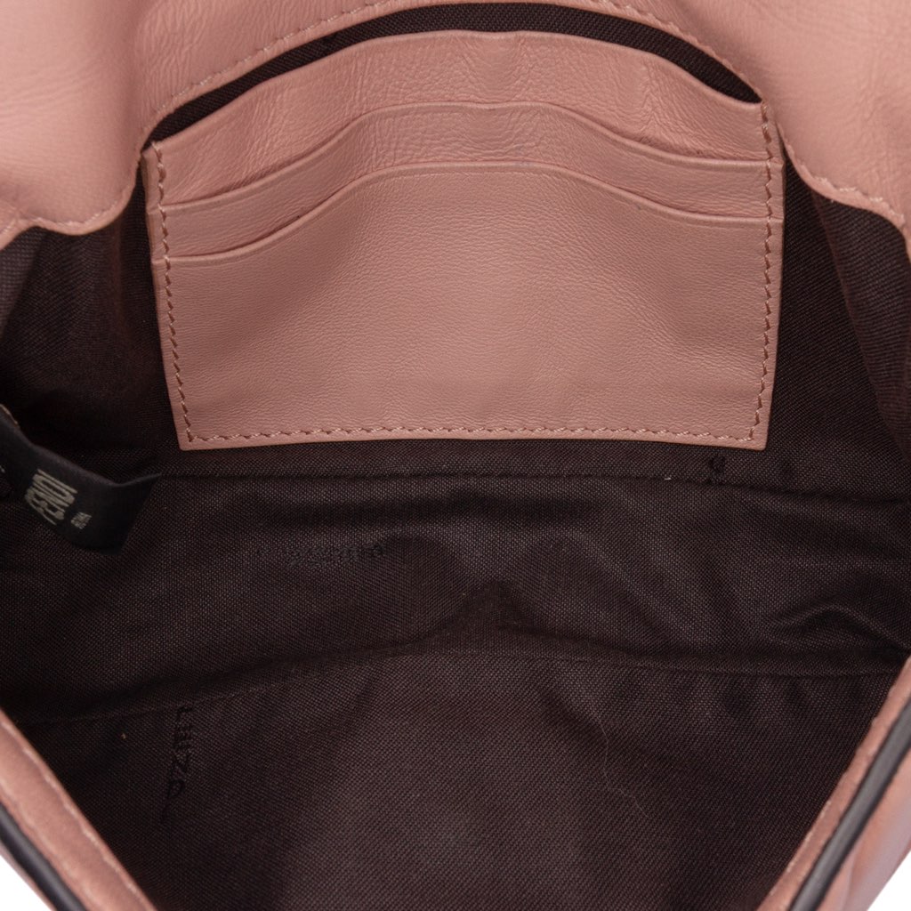 Fendi Mini Zucca Embossed Leather Baguette Satchel - 4