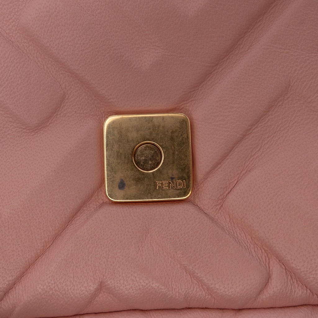 Fendi Mini Zucca Embossed Leather Baguette Satchel - Image 10