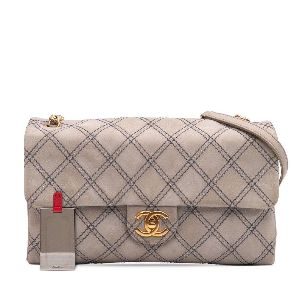 Chanel Jumbo Quilted Calfskin Triple Stitched Flap - Image 14