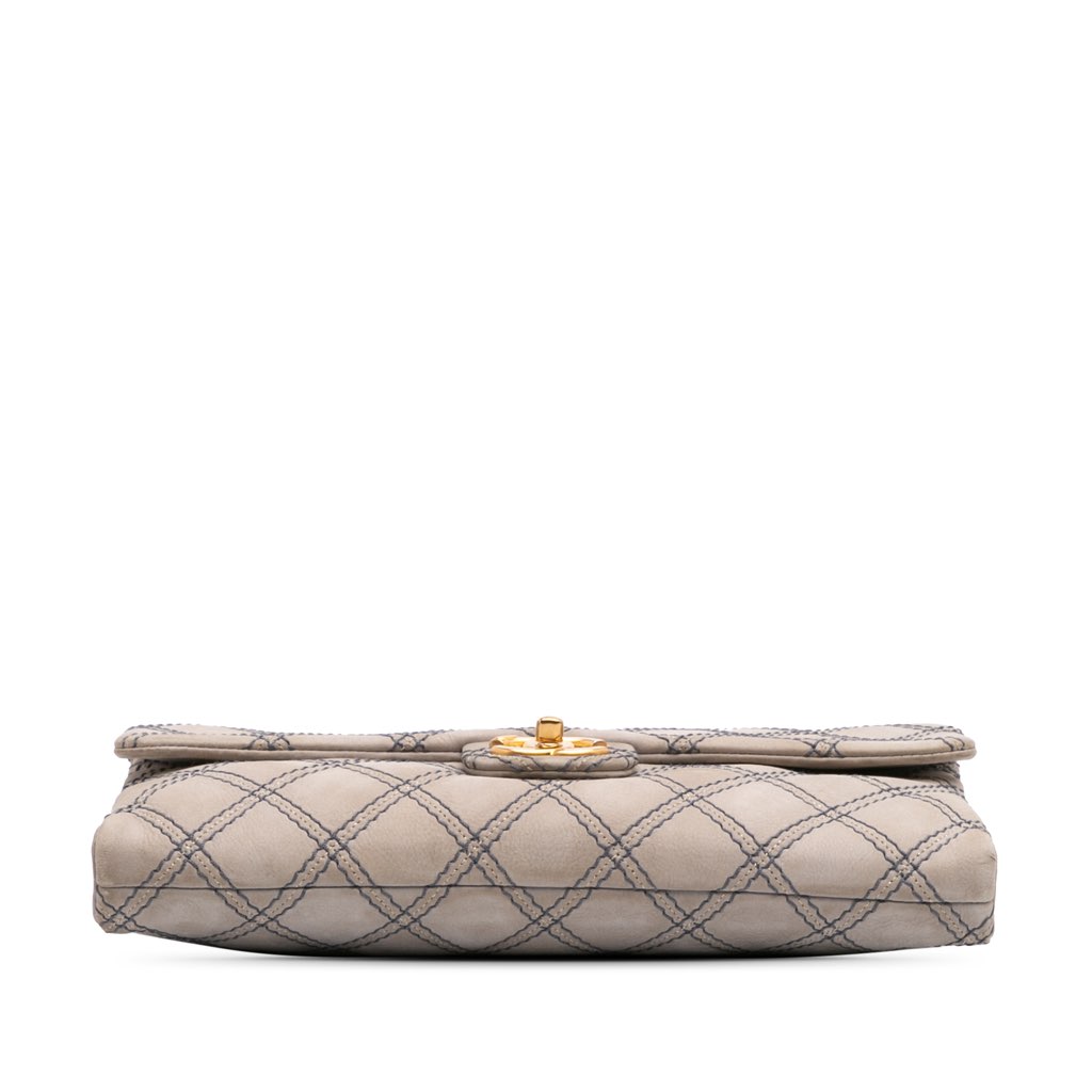 Chanel Jumbo Quilted Calfskin Triple Stitched Flap - Image 6