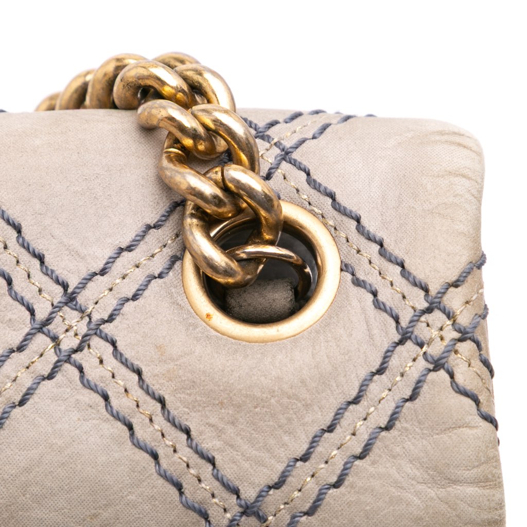 Chanel Jumbo Quilted Calfskin Triple Stitched Flap - Image 10