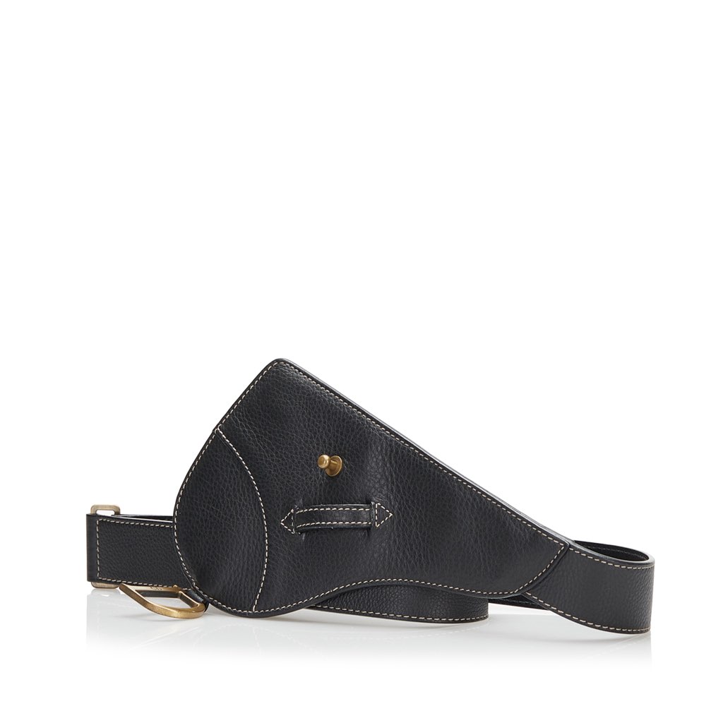 Dior Leather Saddle Belt - 2