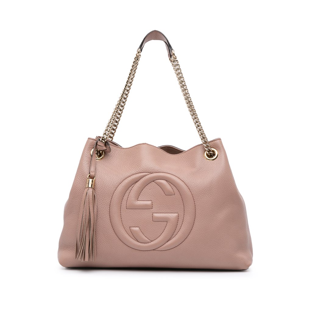 Gucci Medium Leather Soho Chain Tote
