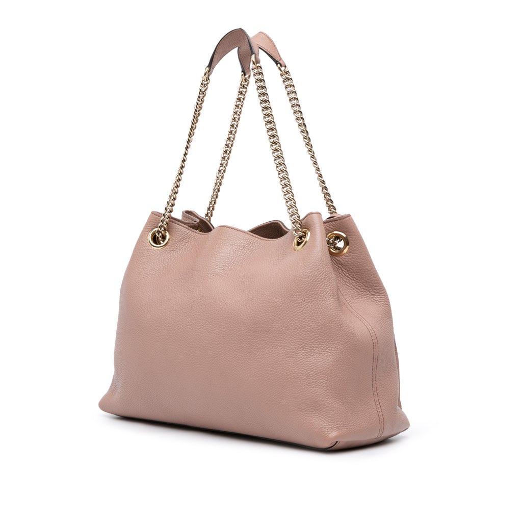 Gucci Medium Leather Soho Chain Tote - 2