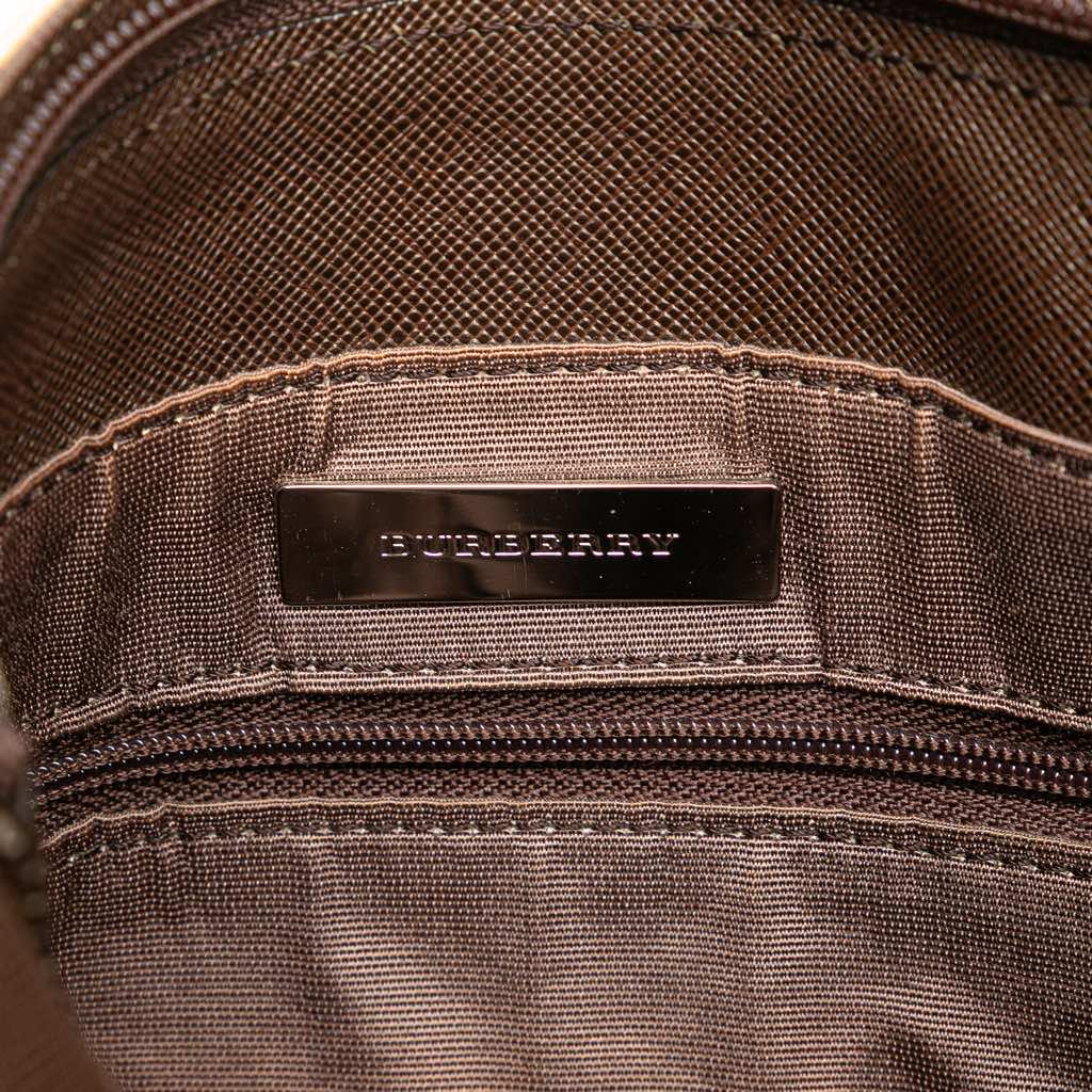 Burberry House Check Coated Canvas Bucket Tote - Side view